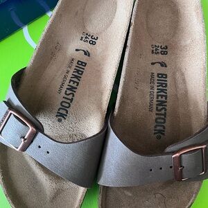 Birkenstock Taupe Sandals with Buckle